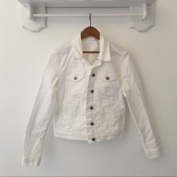 white denim jacket gap